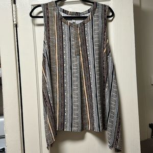 Stylish Pattern Sleeveless Top